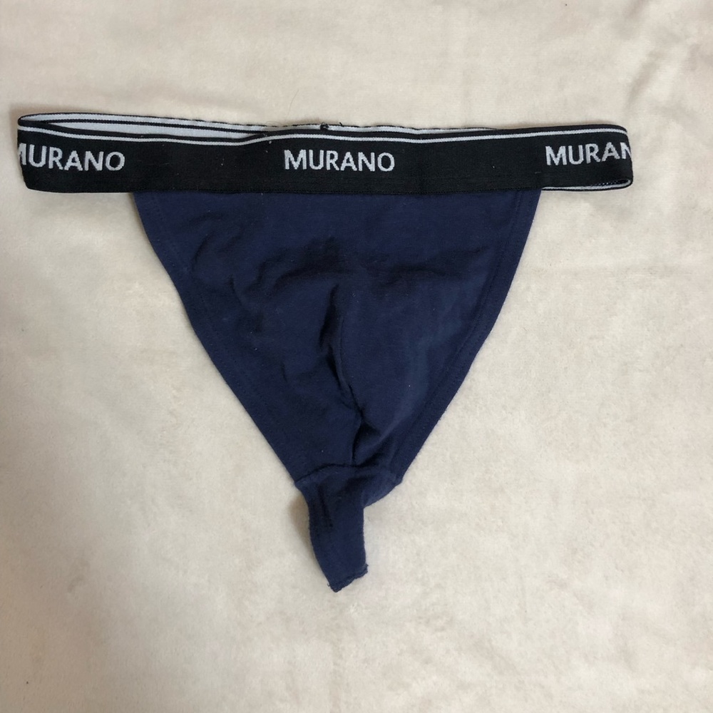 Blue Cotton Murano Thong

Size Small